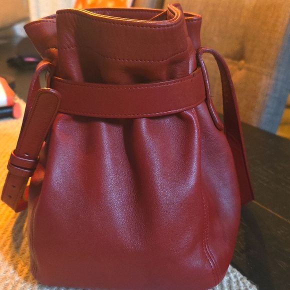 Coach‎ Vintage Soho Pleated Bucket Bag In Rust Color - Picture 2 of 13